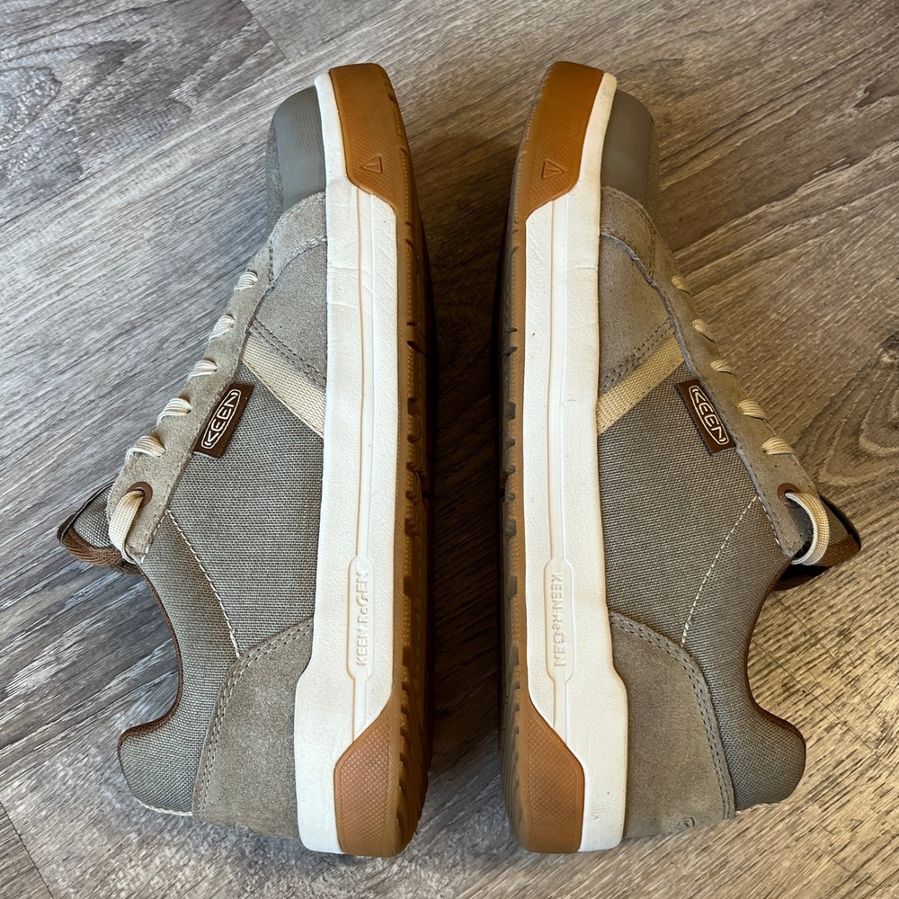 Keen Kenton Utility Men 9.5EE Wide Carbon Safety Toe Tan EH Work Sneaker 1029118